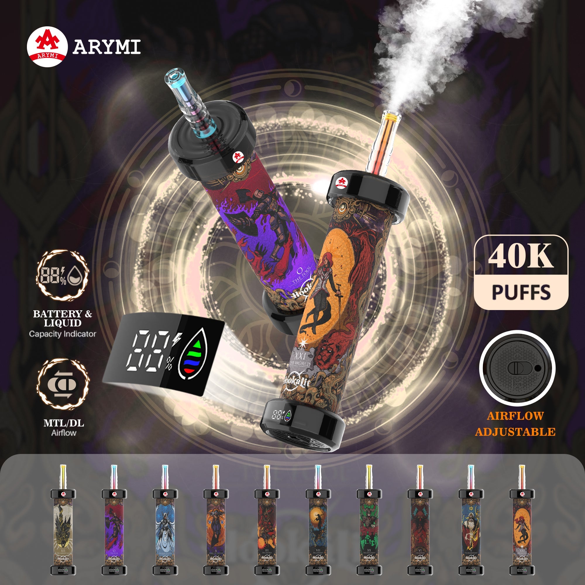 ARYMI Hookalit 40000 Puffs Disposable Vape Wholesale - Vapz Vape Wholesale