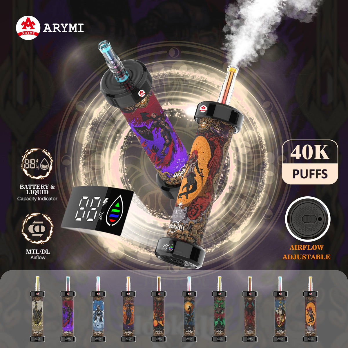 ARYMI Hookalit 40000 Puffs Disposable Vape Wholesale - Vapz Vape Wholesale