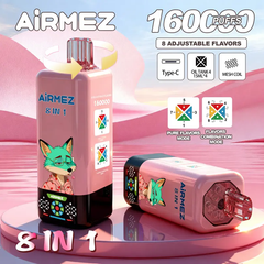 EU Warehouse Airmez FOX 8 IN 1 160k Puffs 60ml Disposable Vape Wholesale - [VzVape.com]