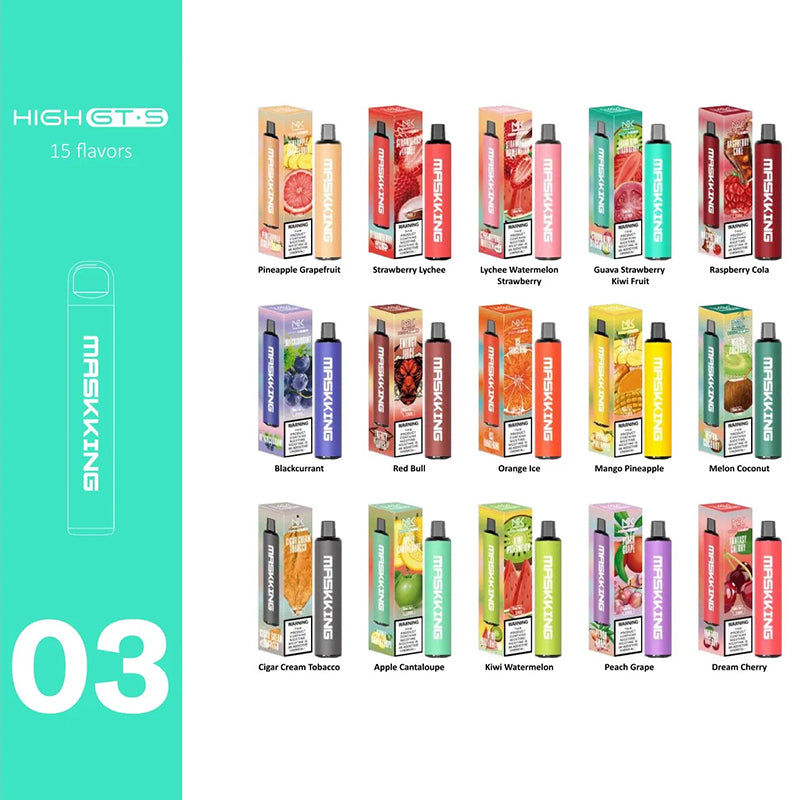 Maskking HIGH GTS 2500 Puffs Disposable Vape Wholesale - VZVAPE