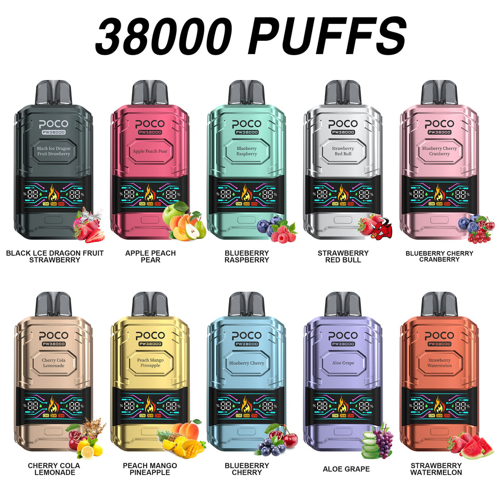EU Warehouse POCO PW 38000 Puffs Disposable Vape Wholesale - [VzVape.com]