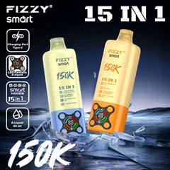 EU Warehouse FIZZY SMART 15 IN 1 150k Puffs 80ml Disposable Vape Wholesale - [VzVape.com]