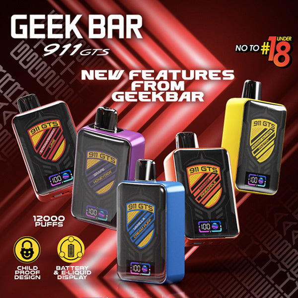 Geek Bar GTS911 12000 Puffs Disposable Vape Wholesale - VZVAPE