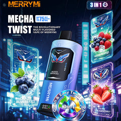 Merrymi Mecha Twist 3IN1 75000 Puffs Disposable Vape Wholesale