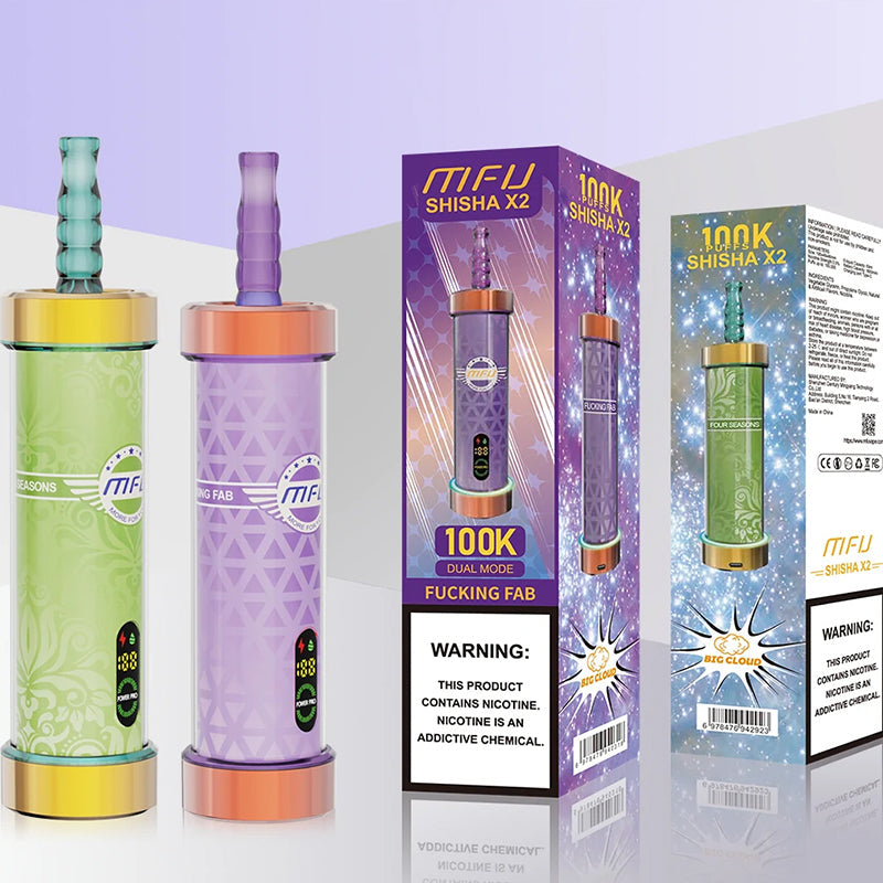 Eu&US Warehouse MFU SHISHA X2 100K Puffs Disposable Vape Wholesale - [VzVape.com]