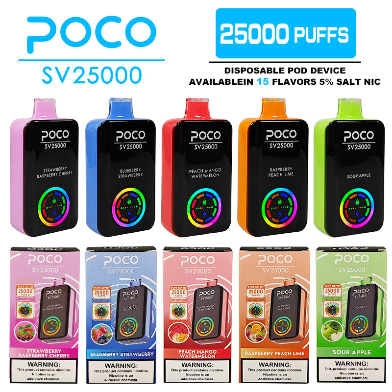 EU Warehouse POCO SV25000 Puffs Disposable Vape Wholesale - Vapz Vape Wholesale
