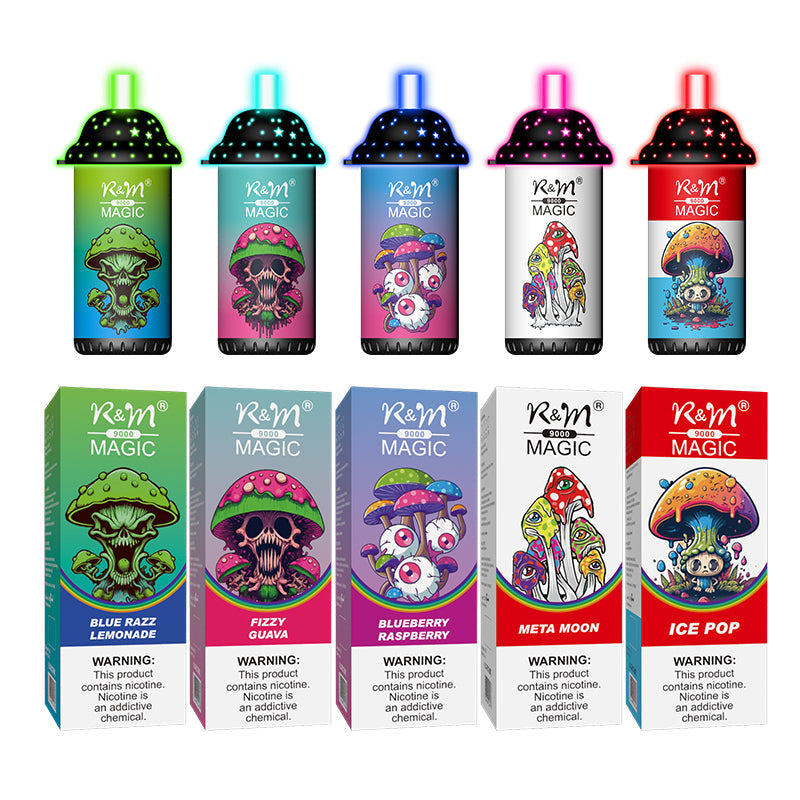 R&M CRYSTAL 9000 Puffs Disposable  Vape Wholesale - VZVAPE