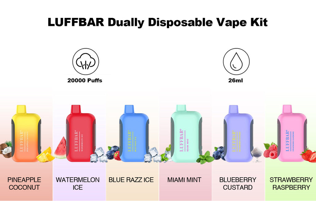 LUFFBAR Dually 20000 Puffs Disposable Vape Wholesale - Vapz Vape Wholesale