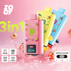 EU Warehouse ZOOY 3IN1 150K Puffs Disposable Vape Wholesale